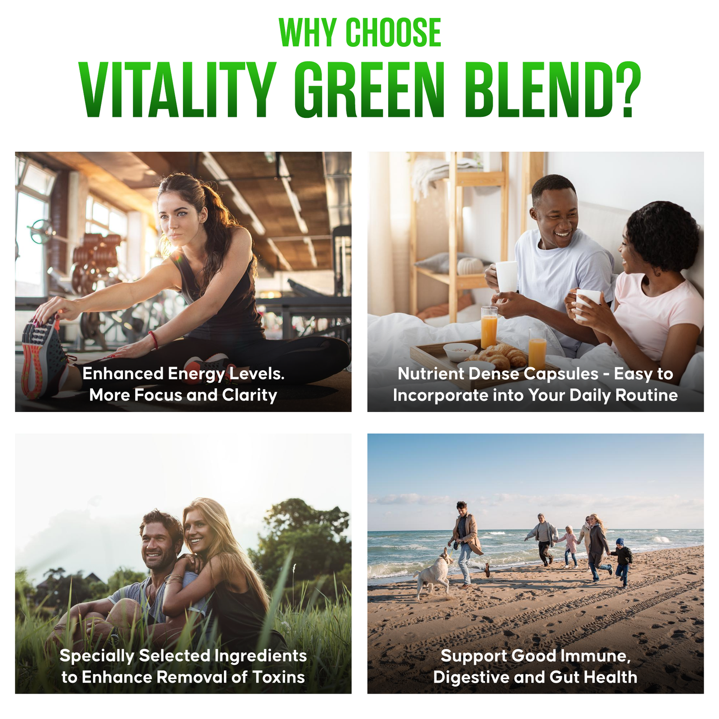 
                  
                    Vitality Green Blend Capsules - Organic Energy Greens
                  
                
