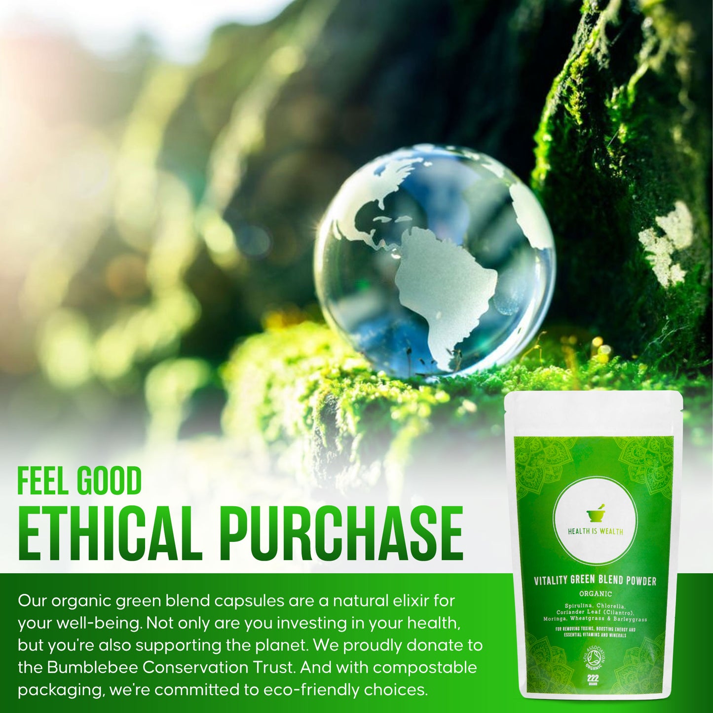 
                  
                    Vitality Green Blend Powder - Organic Energy Greens
                  
                